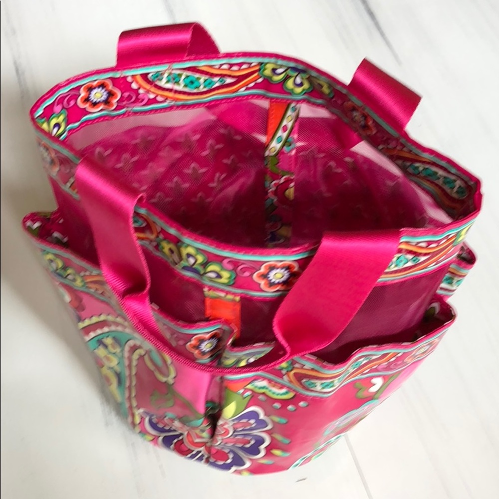 Vera Bradley Organizer / Caddy PINK SWIRLS